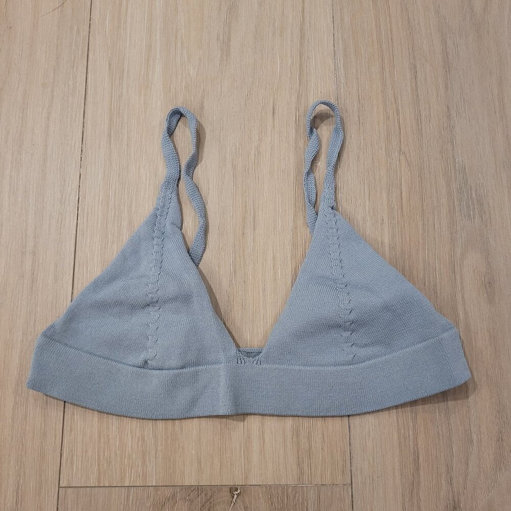 ZARA | Knit Triangle Bralette Bra Top | Sz. S